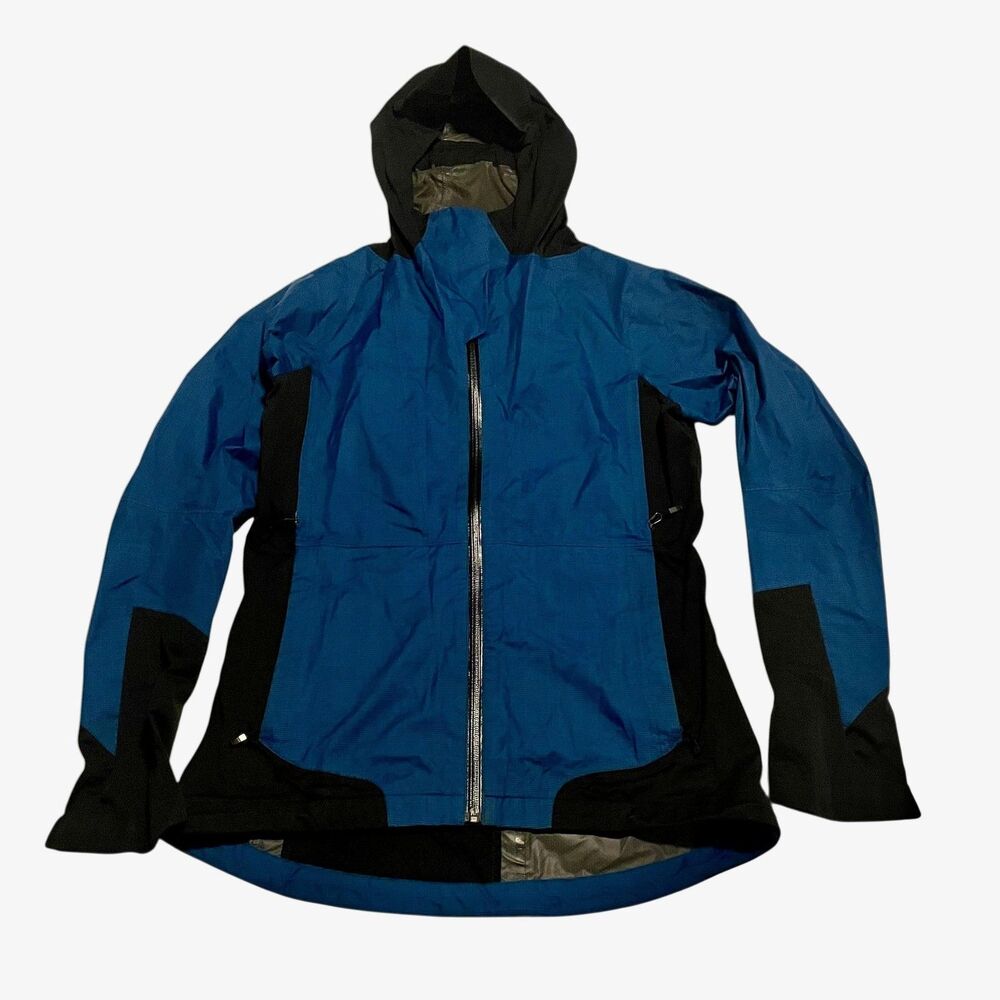 NAU Lightweight Windbreaker Hooded Full Zip Jacket Outdoors Hiking Rain Coat S